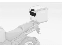 Respaldo montado en el top case de aluminio BMW