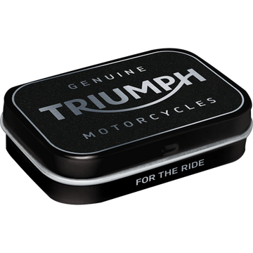 Triumph Caja de Caramelos de Menta Logo Plateado