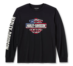 Harley-Davidson Camiseta Manga Larga Stars & Stripes Hombre