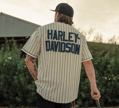 Harley-Davidson Camisa de Béisbol Essential a Rayas