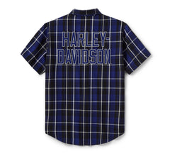 Harley-Davidson Camisa Essential de Cuadros Manga Corta Hombre