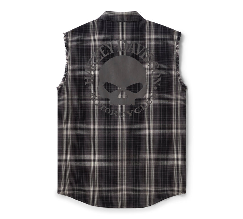 Harley-Davidson Camisa Blowout Willie G Skull Cuadros Reflectante Hombre