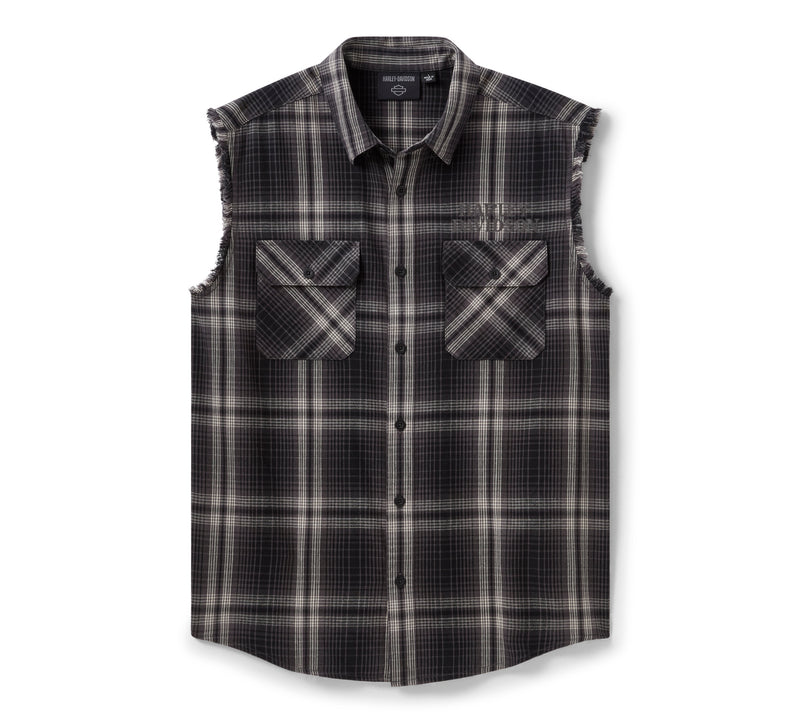 Harley-Davidson Camisa Blowout Willie G Skull Cuadros Reflectante Hombre