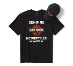 Harley-Davidson Set Regalo Gorra y Camiseta Bar & Shield