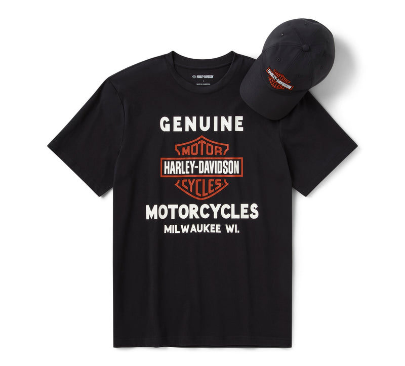 Harley-Davidson Set Regalo Gorra y Camiseta Bar & Shield