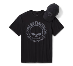 Harley-Davidson Set Gorro y Camiseta Negro