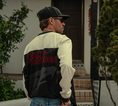 Harley-Davidson Jersey Blanco Roto Negro