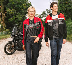Harley-Davidson Jersey Blanco Roto Negro