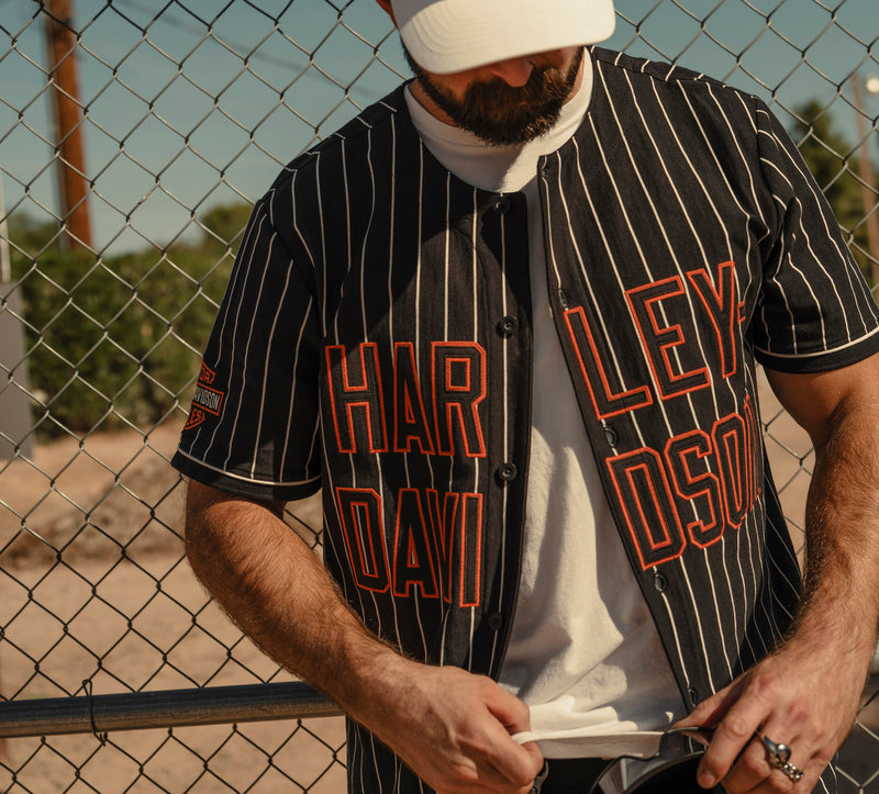 Harley-Davidson Jersey Negro Blanco
