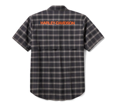 Harley-Davidson Camisa H-D TECH Ventilada de Cuadros Hombre