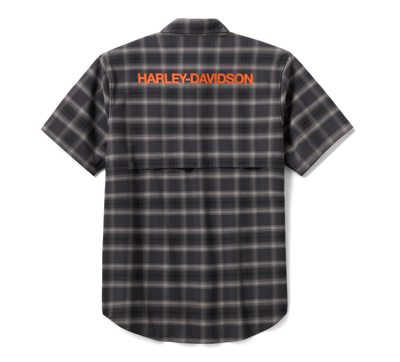 Harley-Davidson Camisa H-D TECH Ventilada de Cuadros Hombre