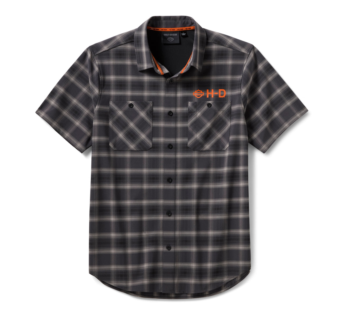 Harley-Davidson Camisa H-D TECH Ventilada de Cuadros Hombre