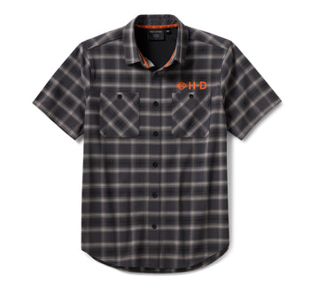 Harley-Davidson Camisa H-D TECH Ventilada de Cuadros Hombre