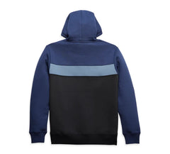 Harley-Davidson Sudadera con Capucha Hometown Colorblock Hombre Azul y Negra