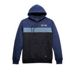 Harley-Davidson Sudadera con Capucha Hometown Colorblock Hombre Azul y Negra