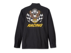 Harley-Davidson Camisa Mecánico Manga Larga Trophy Hombre Negra