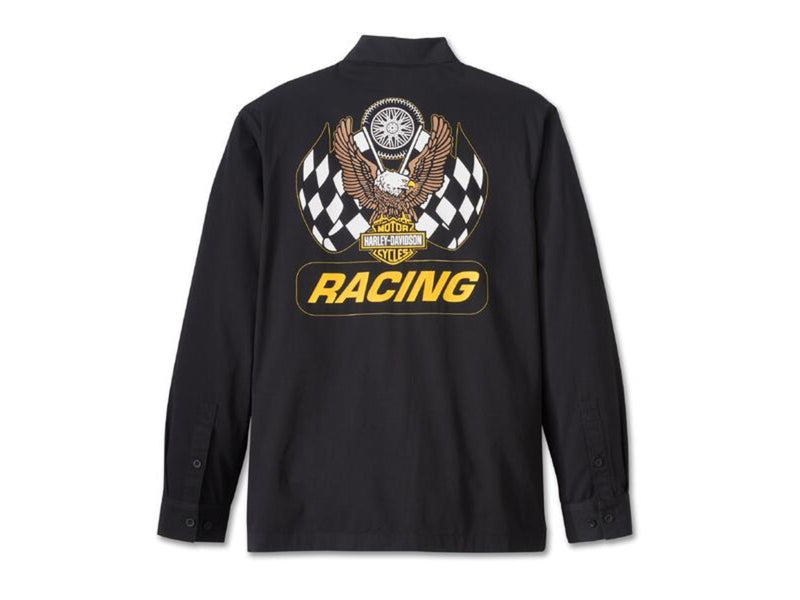 Harley-Davidson Camisa Mecánico Manga Larga Trophy Hombre Negra
