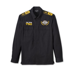 Harley-Davidson Camisa Mecánico Manga Larga Trophy Hombre Negra