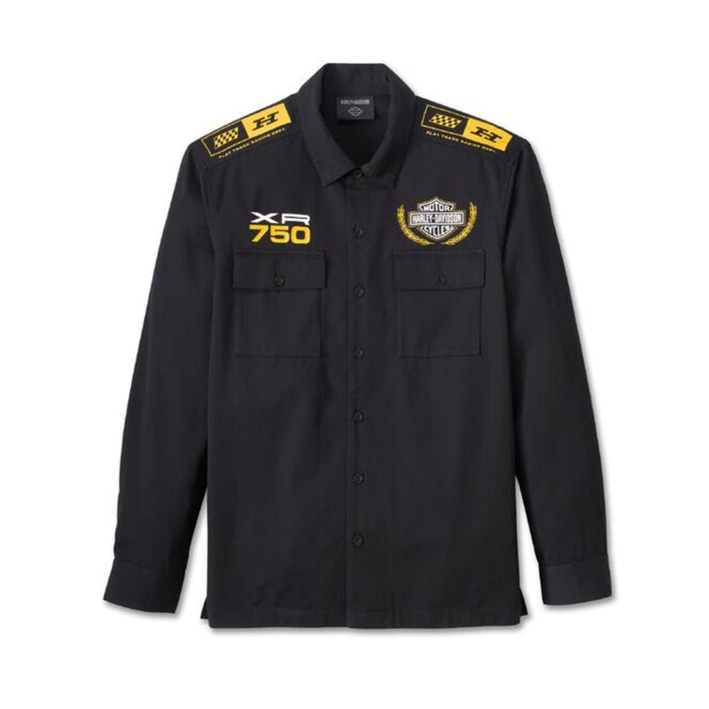Harley-Davidson Camisa Mecánico Manga Larga Trophy Hombre Negra