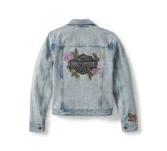 Harley-Davidson Chaqueta Mujer Azul Claro
