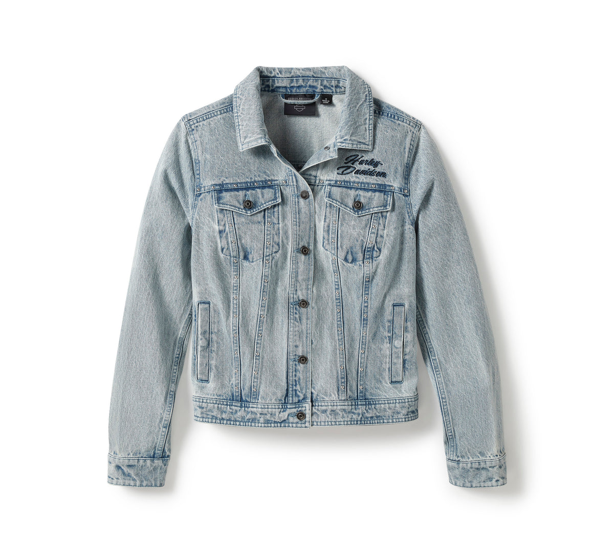 Harley-Davidson Chaqueta Mujer Azul Claro