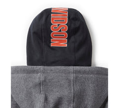 Harley-Davidson Sudadera con Capucha Hombre Gris Oscuro Jaspeado