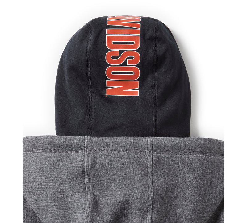 Harley-Davidson Sudadera con Capucha Hombre Gris Oscuro Jaspeado