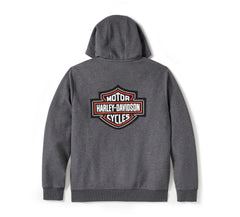 Harley-Davidson Sudadera con Capucha Hombre Gris Oscuro Jaspeado