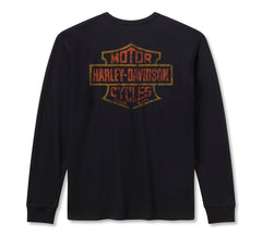 Harley-Davidson Henley Térmica American Classic Hombre Negra