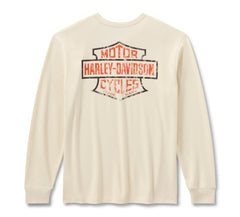 Harley-Davidson Henley Térmica American Classic Hombre Blanco Roto