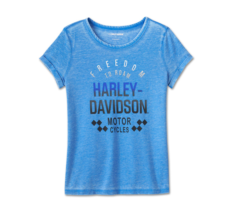 Harley-Davidson Camiseta Mujer Azul
