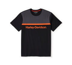 Harley-Davidson Camiseta Hombre Gris Oscuro Negro