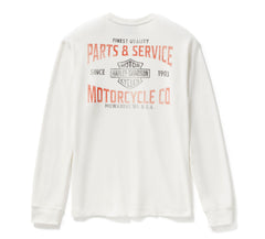Harley-Davidson Camiseta Hombre Blanco Roto