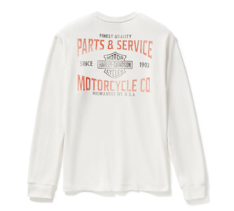 Harley-Davidson Camiseta Hombre Blanco Roto