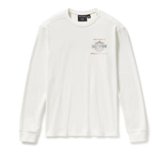 Harley-Davidson Camiseta Hombre Blanco Roto