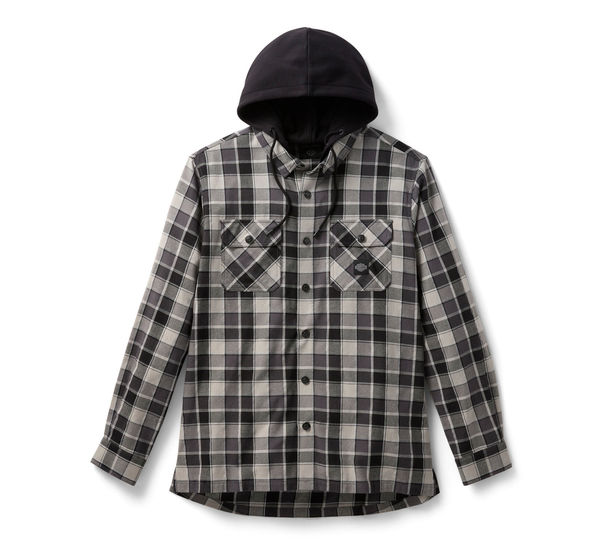 Harley-Davidson Camisa de Cuadros con Capucha