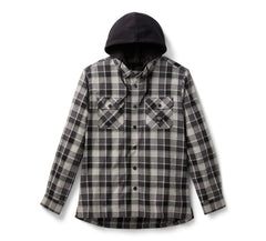 Harley-Davidson Camisa de Cuadros con Capucha
