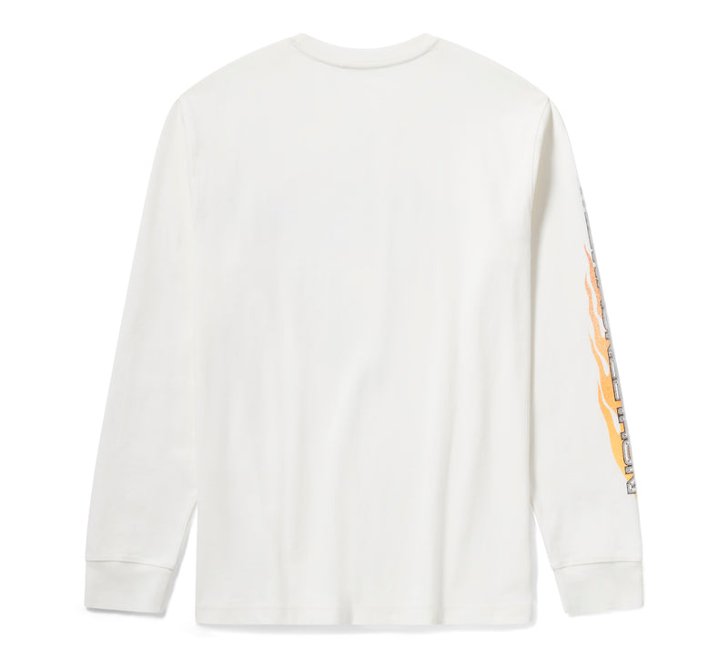 Harley-Davidson Camiseta Hombre Blanco Roto