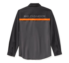 Harley-Davidson Camisa Hombre Negro Gris