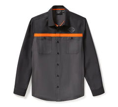 Harley-Davidson Camisa Hombre Negro Gris
