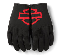 Harley-Davidson Guantes Dyna Knit Cuero y Malla