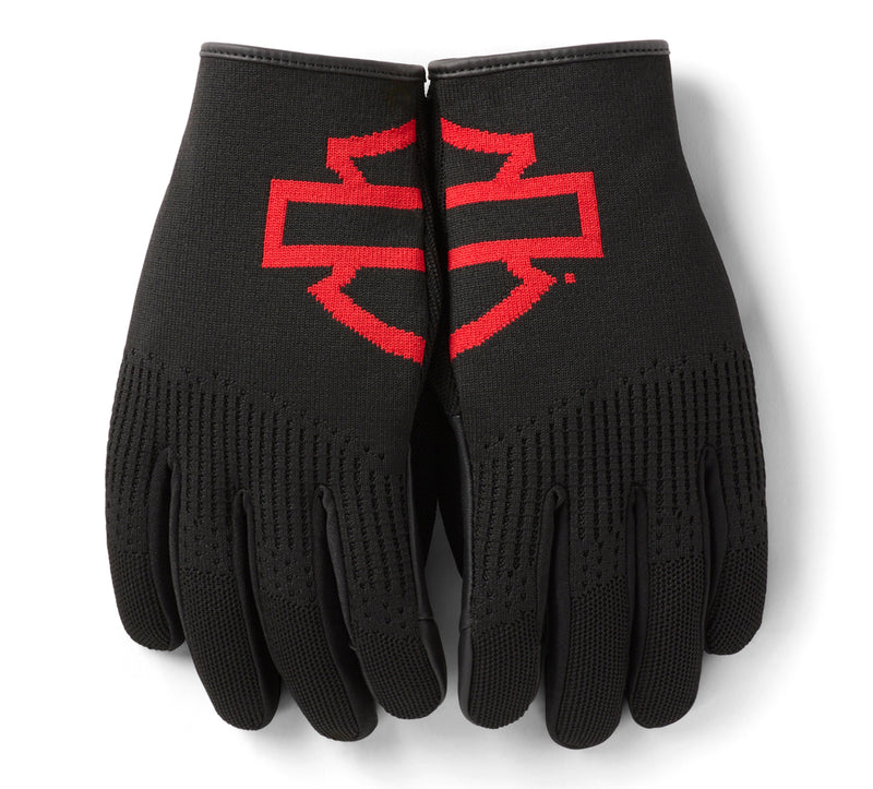 Harley-Davidson Guantes Dyna Knit Cuero y Malla