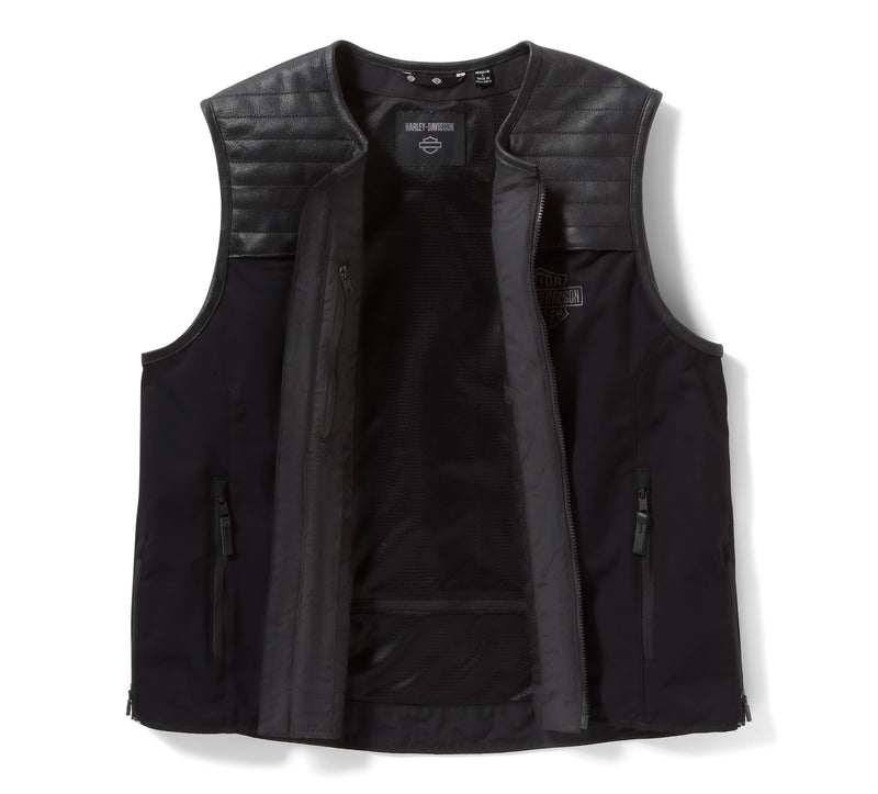 Harley-Davidson Chaleco Long Haul Utility Hombre Negro