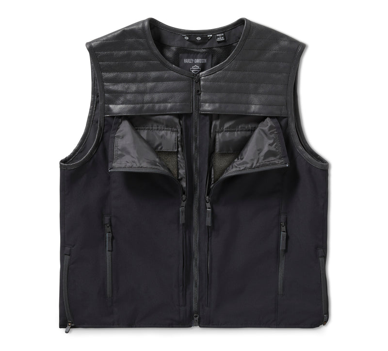 Harley-Davidson Chaleco Long Haul Utility Hombre Negro