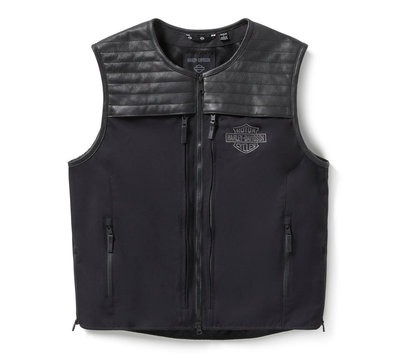 Harley-Davidson Chaleco Long Haul Utility Hombre Negro