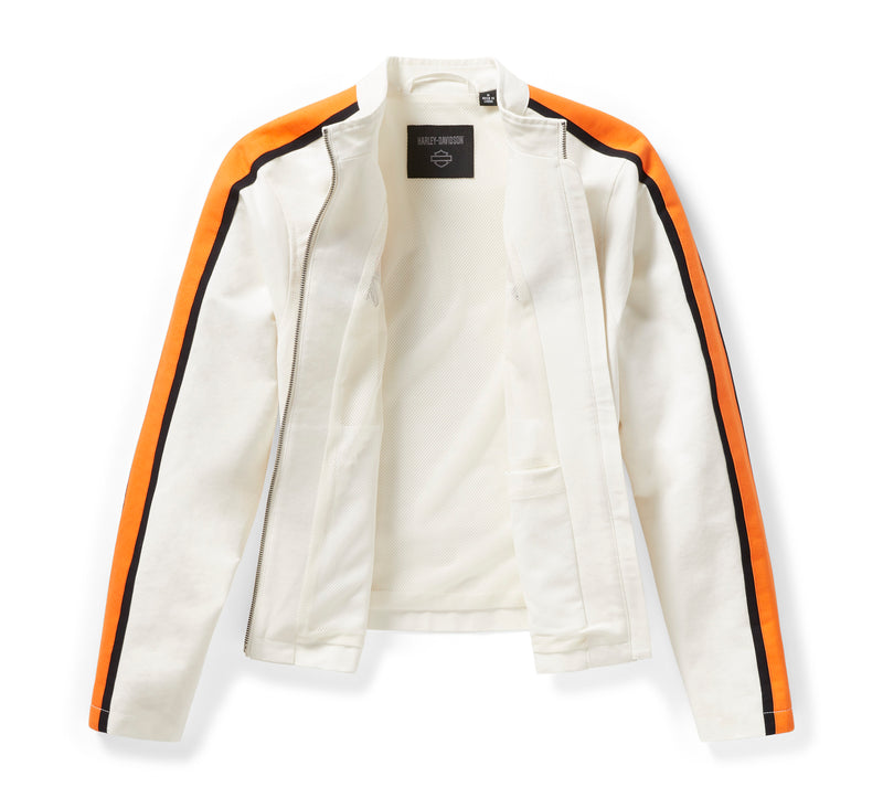 Harley-Davidson Chaqueta Blanco Roto