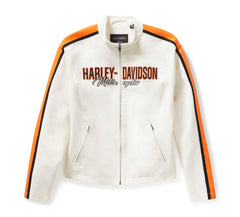 Harley-Davidson Chaqueta Blanco Roto