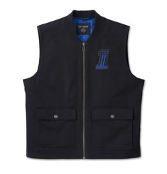 Harley-Davidson Chaleco #1 Racer Hombre Negro