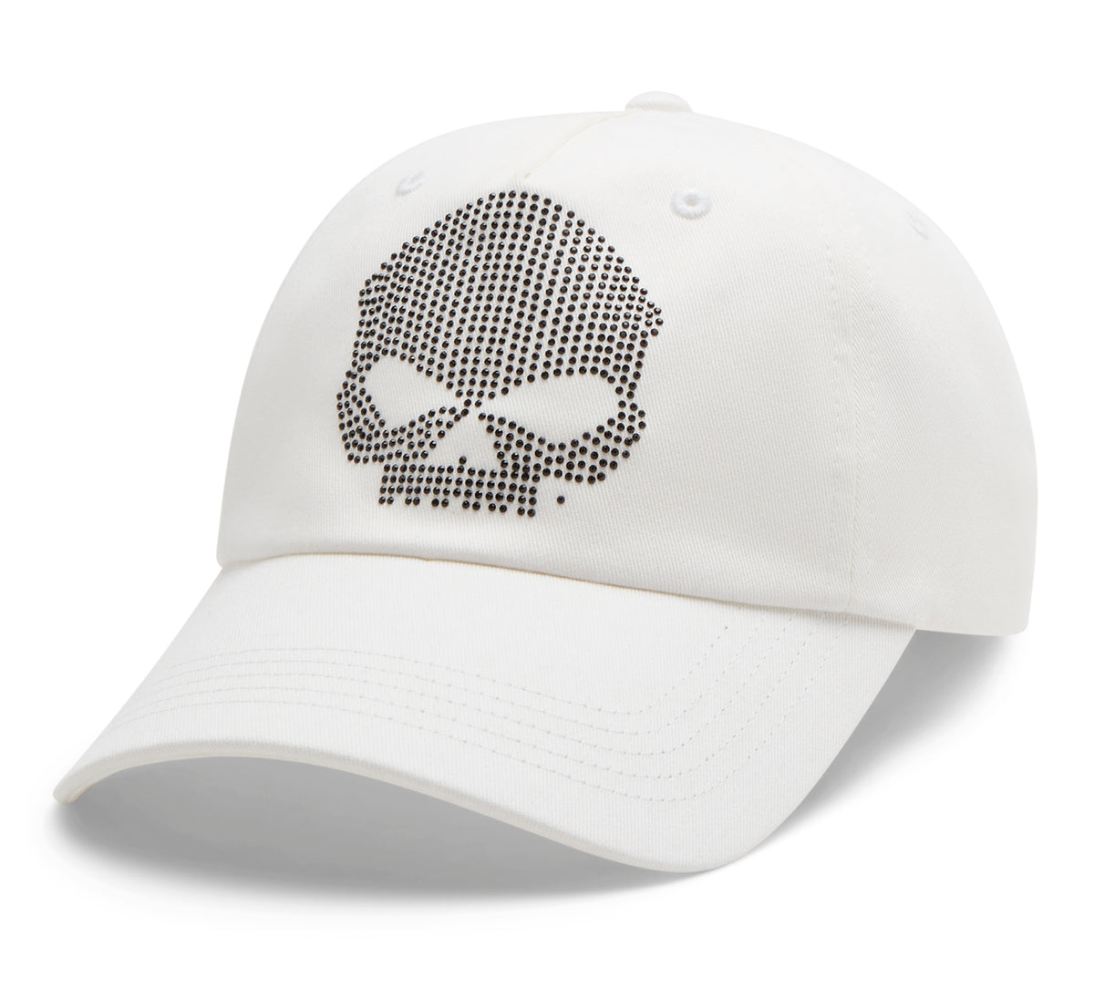 Harley-Davidson Gorra Willie G Bling Skull Mujer Negra