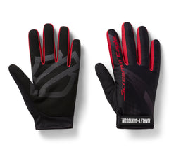 Harley-Davidson Guantes Negro Rojo